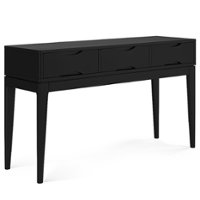 Simpli Home - Harper Console Sofa Table - Black - Front_Zoom