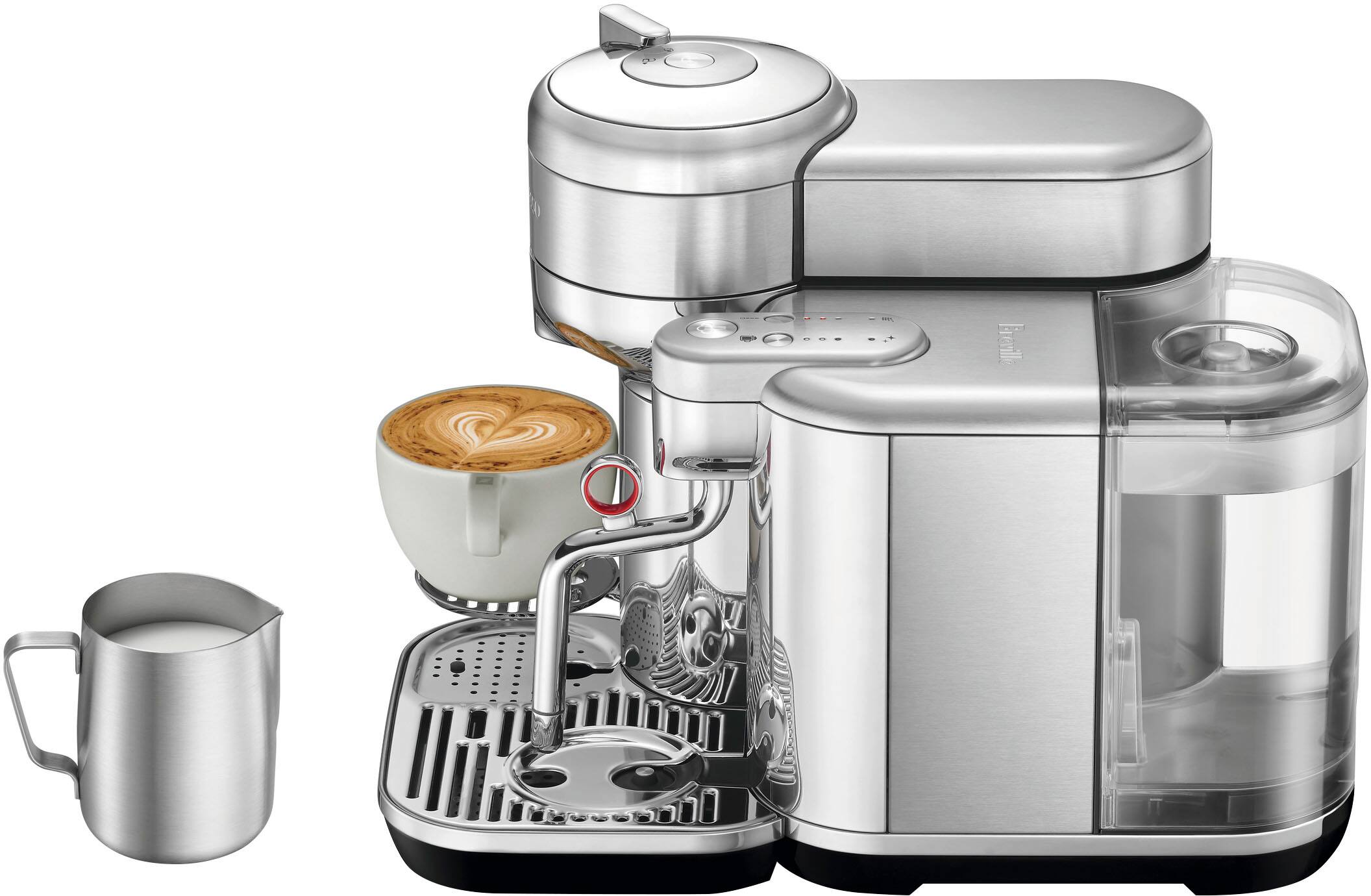 Alt View 1. Nespresso - Nespresso Vertuo Creatista by Breville - Stainless Steel.