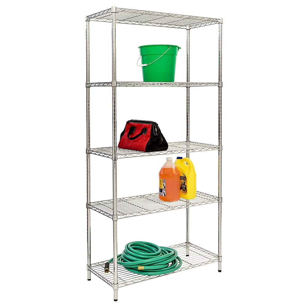 Best Buy HoneyCanDo 5Tier HeavyDuty Adjustable Shelving Unit
