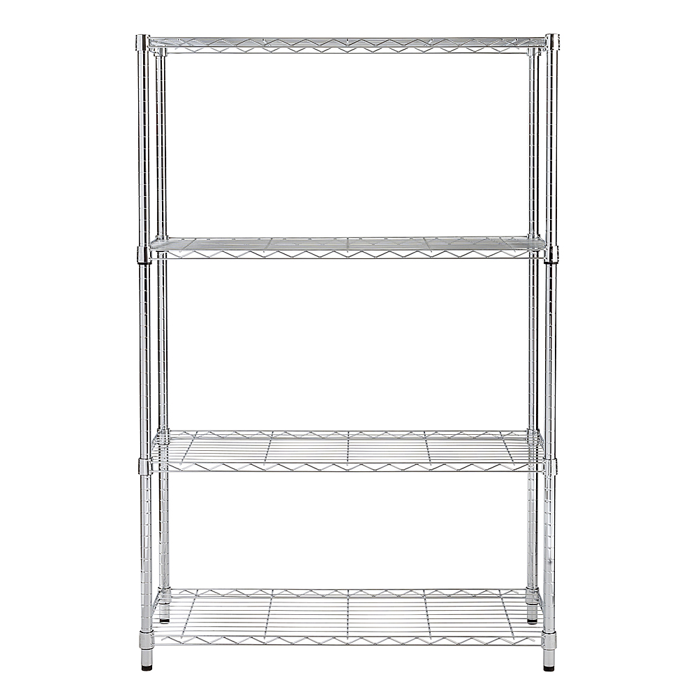 Honey Can Do 3-Tier Tubular Metal Shelf, Olive and White