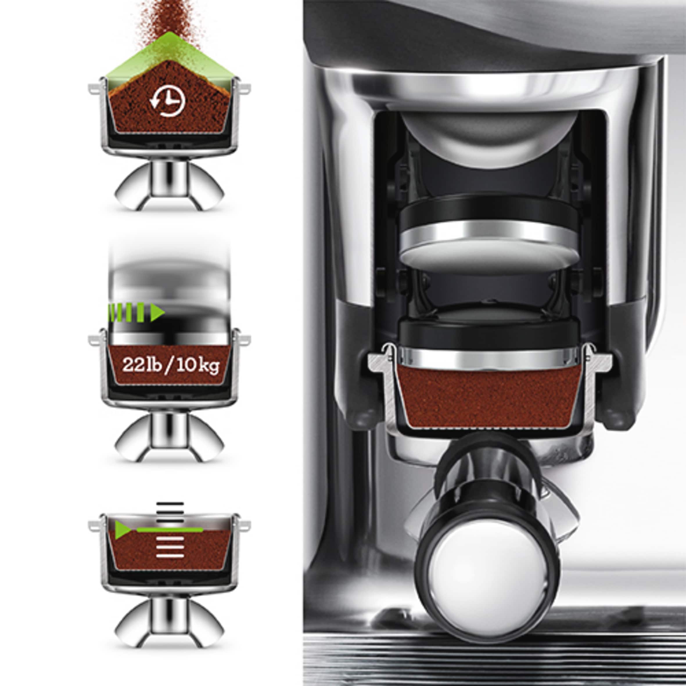 Alt View 11. Breville - Breville Barista Touch Impress Espresso Machine - Brushed Stainless Steel.