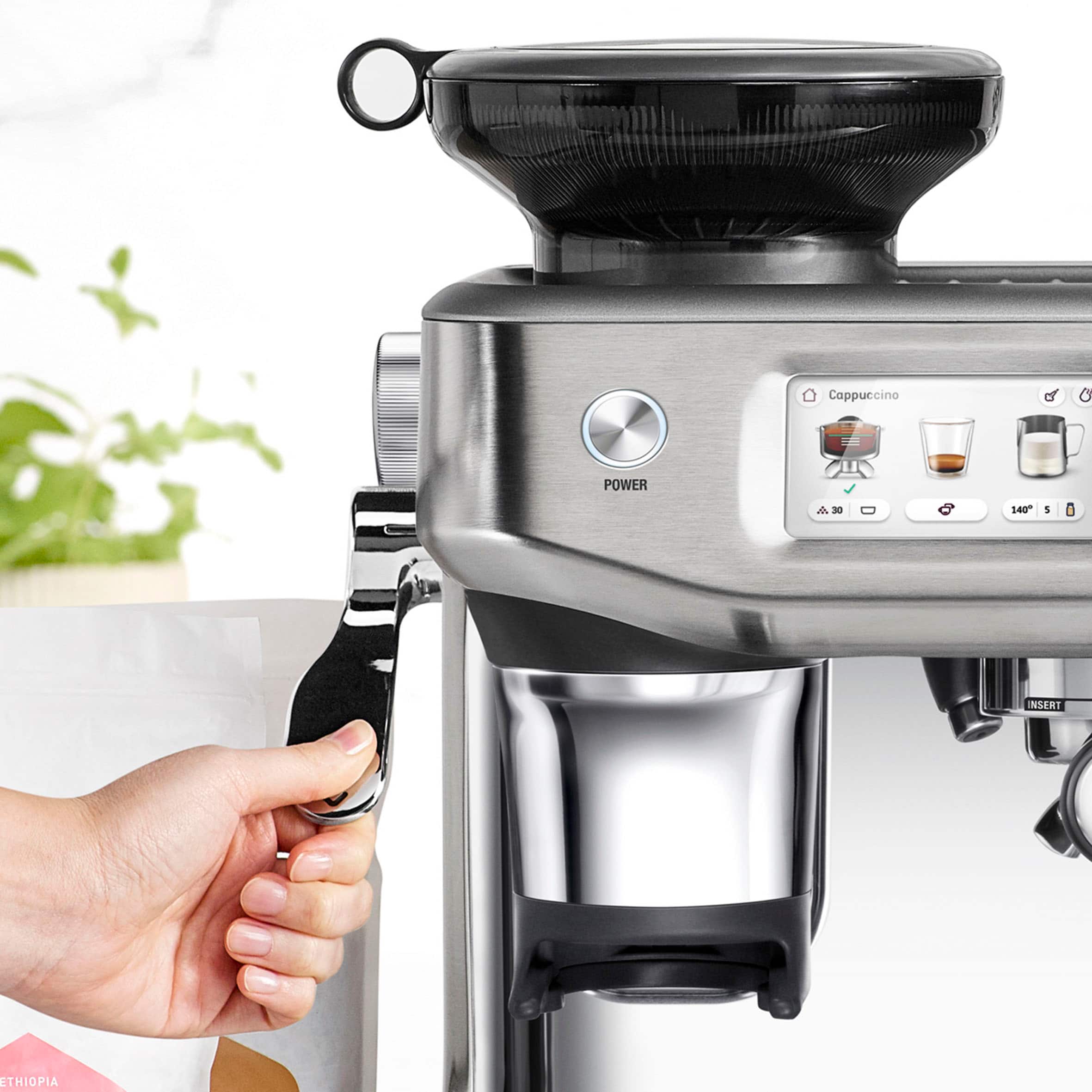 Alt View 1. Breville - Breville Barista Touch Impress Espresso Machine - Brushed Stainless Steel.