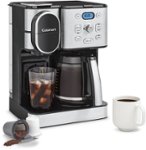 Alt View Zoom 11. Cuisinart - 12 Cup 2-In-1 Coffee Center Coffeemaker - Black Stainless Steel.