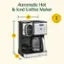 Automatic Hot & Iced Coffee Maker with a 3-year warranty from Cuisinart. This coffee maker is 10.9 inches tall and has a 10.1-inch width.