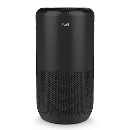 Front. Levoit - PlasmaPro 400s Smart 403 Sq. Ft True HEPA Air Purifier - Black.
