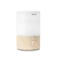 Levoit - Dual 150 .79 gallon Top-Fill Ultrasonic Humidifier - White / Wood - Front_Zoom