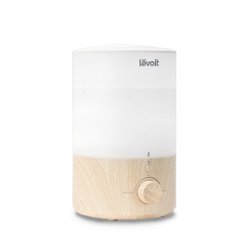 Levoit - Dual 150 .79 gallon Top-Fill Ultrasonic Humidifier - White / Wood - Front_Zoom