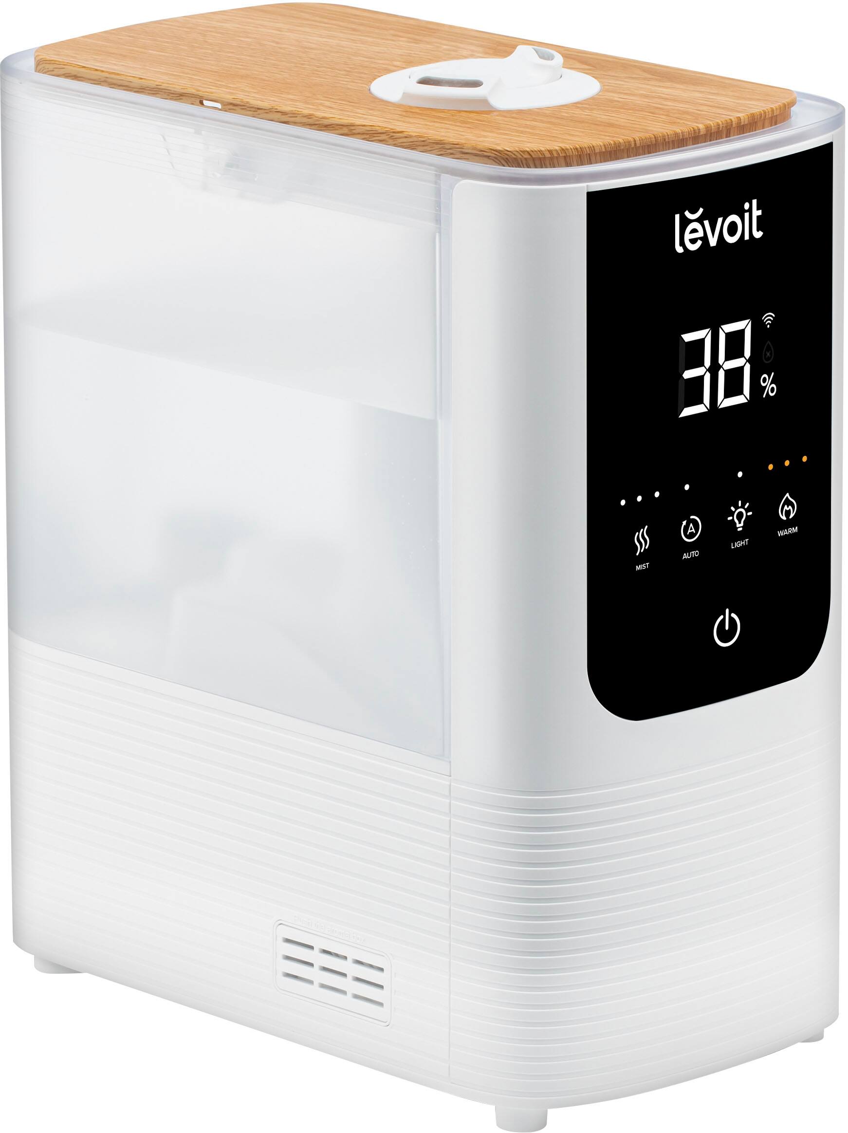 Alt View 13. Levoit - OasisMist 1.18 gallon Smart Humidifier - White.