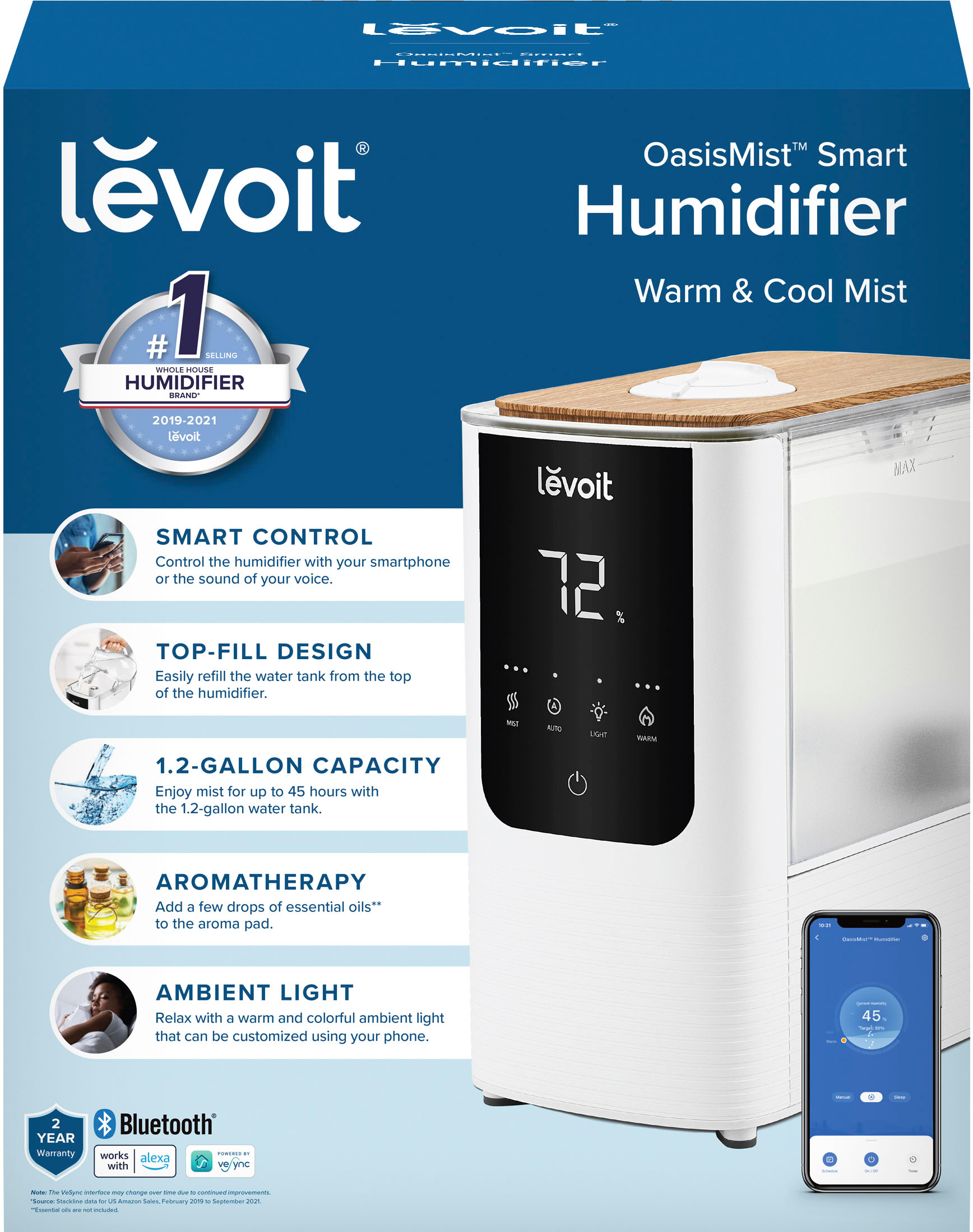 Levoit OasisMist™ Smart Humidifier