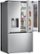 Alt View 17. LG - 25.5 Cu. Ft. French Door Counter-Depth Smart Refrigerator with Mirror InstaView - Printproof Stainless Steel.