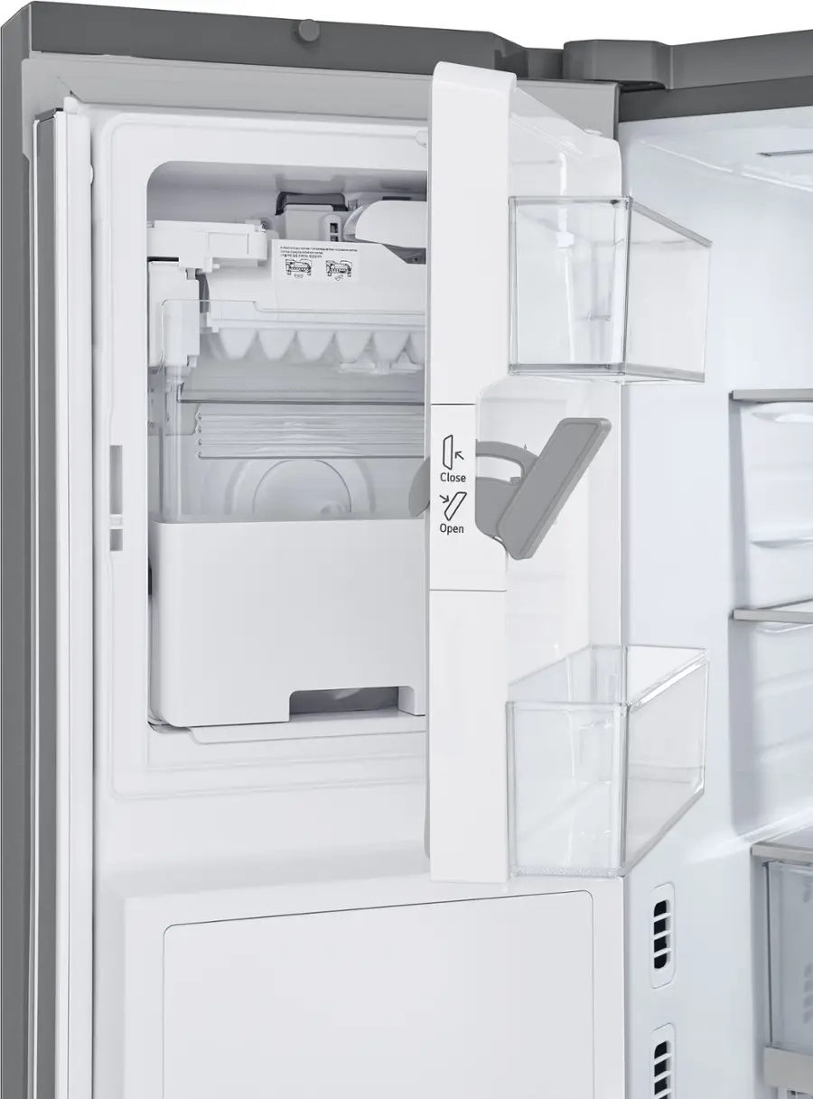 Alt View 24. LG - Counter-Depth MAX 25.5 Cu. Ft. French Door Smart Refrigerator with Mirror InstaView - Printproof Stainless Steel.