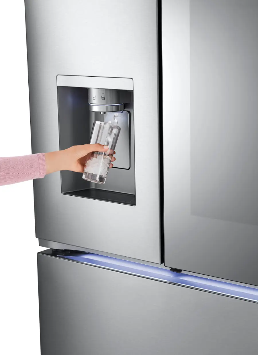 Alt View 25. LG - Counter-Depth MAX 25.5 Cu. Ft. French Door Smart Refrigerator with Mirror InstaView - Printproof Stainless Steel.