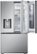Alt View 14. LG - 25.5 Cu. Ft. French Door Counter-Depth Smart Refrigerator with Mirror InstaView - Printproof Stainless Steel.