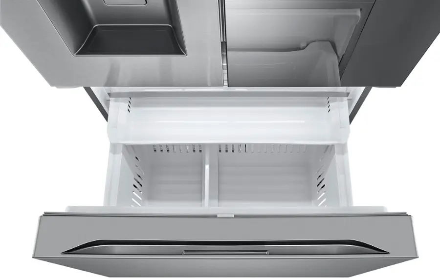 Alt View 36. LG - Counter-Depth MAX 25.5 Cu. Ft. French Door Smart Refrigerator with Mirror InstaView - Printproof Stainless Steel.