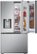 Alt View 15. LG - 25.5 Cu. Ft. French Door Counter-Depth Smart Refrigerator with Mirror InstaView - Printproof Stainless Steel.