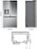 Left. LG - 25.5 Cu. Ft. French Door Counter-Depth Smart Refrigerator with Mirror InstaView - Printproof Stainless Steel.