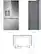 Left. LG - Counter-Depth MAX 25.5 Cu. Ft. French Door Smart Refrigerator with Mirror InstaView - Printproof Stainless Steel.