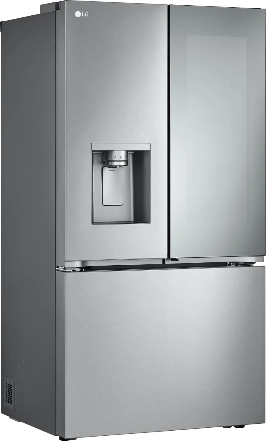 Alt View 16. LG - Counter-Depth MAX 25.5 Cu. Ft. French Door Smart Refrigerator with Mirror InstaView - Printproof Stainless Steel.
