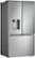Alt View 16. LG - 25.5 Cu. Ft. French Door Counter-Depth Smart Refrigerator with Mirror InstaView - Printproof Stainless Steel.