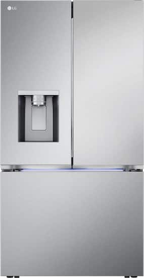 LG - 36-in Wide Counter-Depth MAX 25.5 Cu. Ft. French Door Smart Refrigerator with Four Kinds of Ice - Stainless Steel