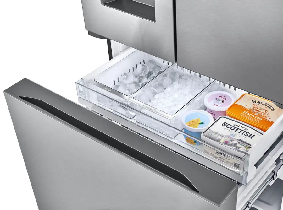 Alt View 22. LG - Counter-Depth MAX 25.5 Cu. Ft. French Door Smart Refrigerator with Four Kinds of Ice - Printproof Stainless Steel.