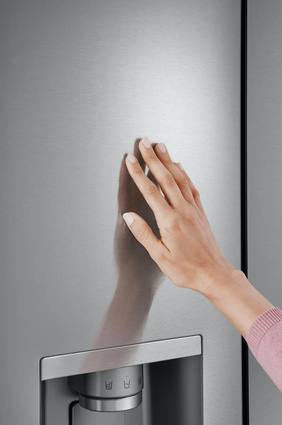 Alt View 23. LG - Counter-Depth MAX 25.5 Cu. Ft. French Door Smart Refrigerator with Four Kinds of Ice - Printproof Stainless Steel.