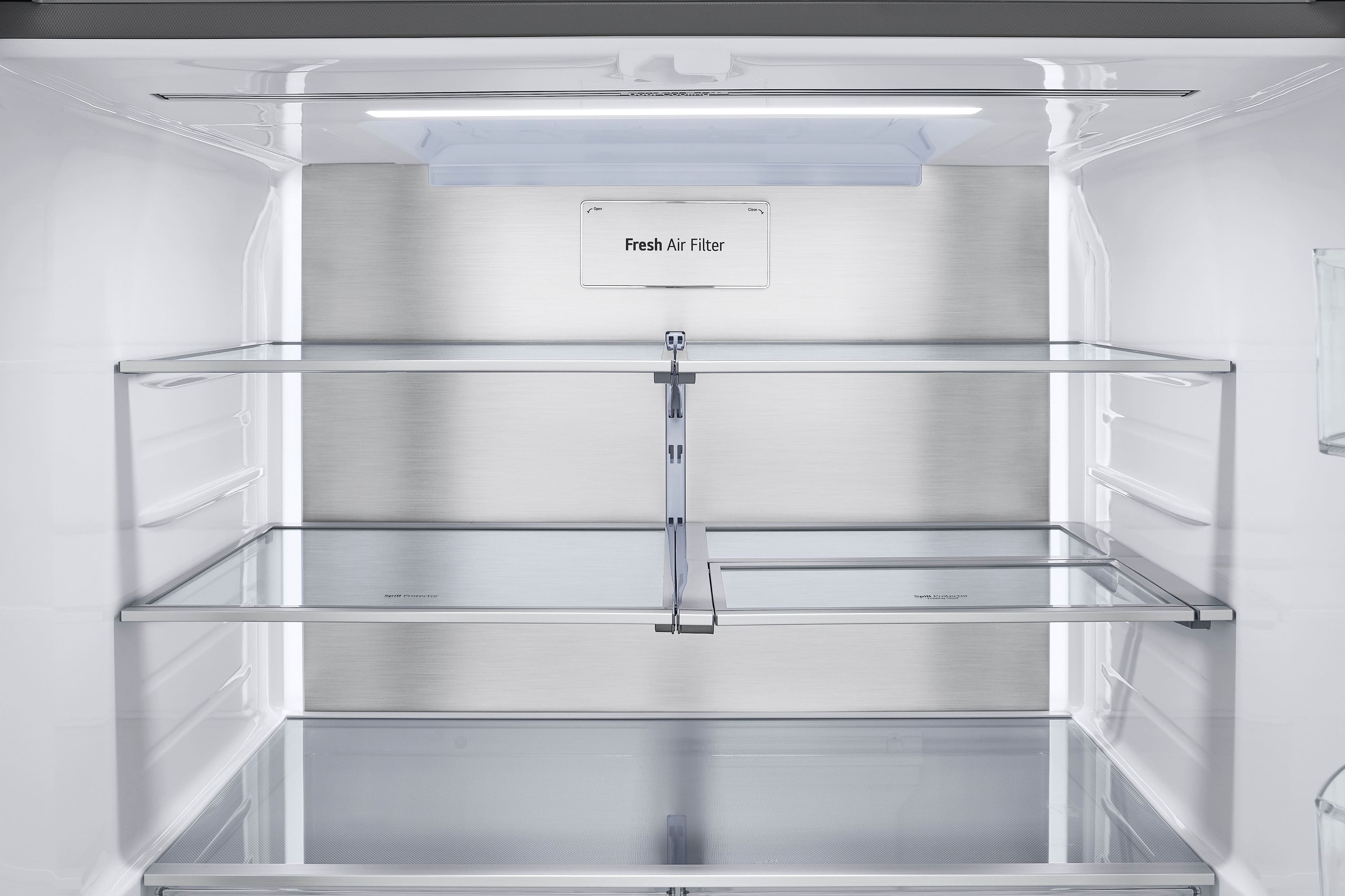 Alt View 12. LG - Counter-Depth MAX 25.5 Cu. Ft. French Door Smart Refrigerator with Four Kinds of Ice - Printproof Stainless Steel.