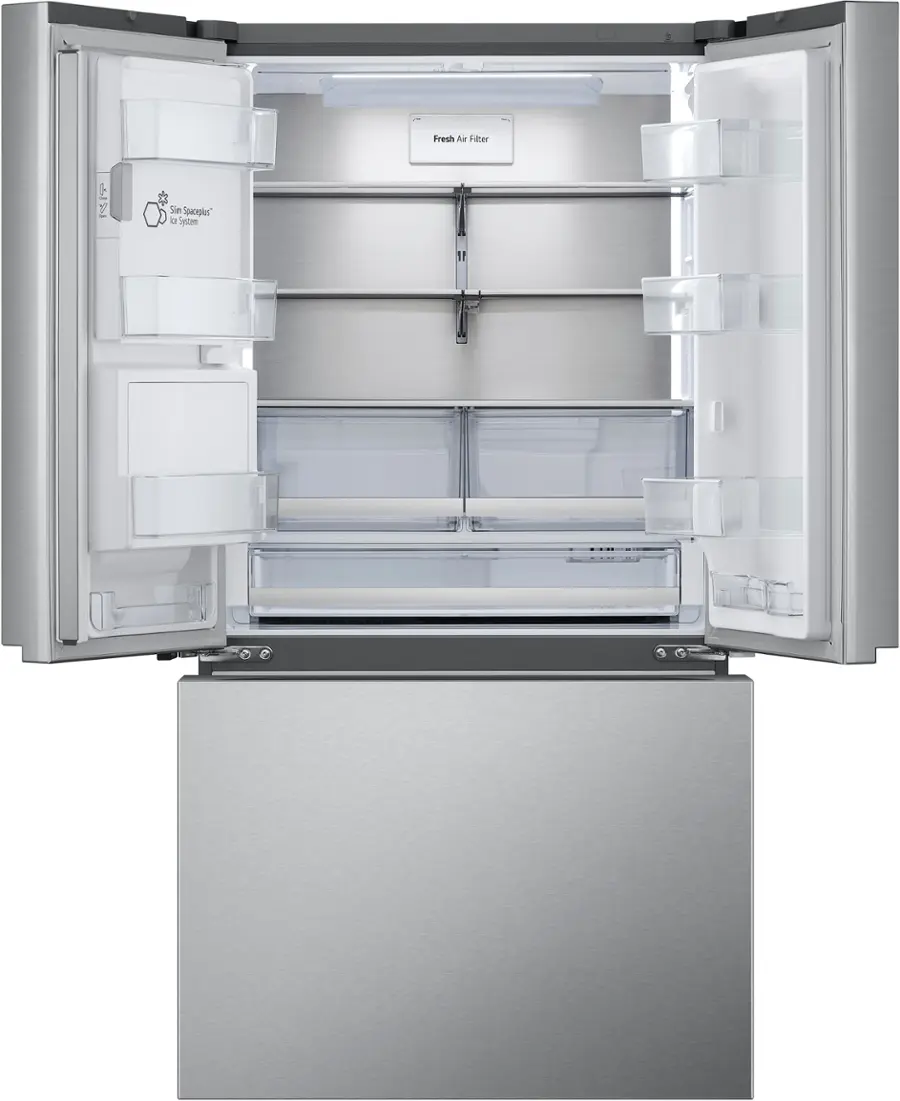 Alt View 28. LG - Counter-Depth MAX 25.5 Cu. Ft. French Door Smart Refrigerator with Four Kinds of Ice - Printproof Stainless Steel.