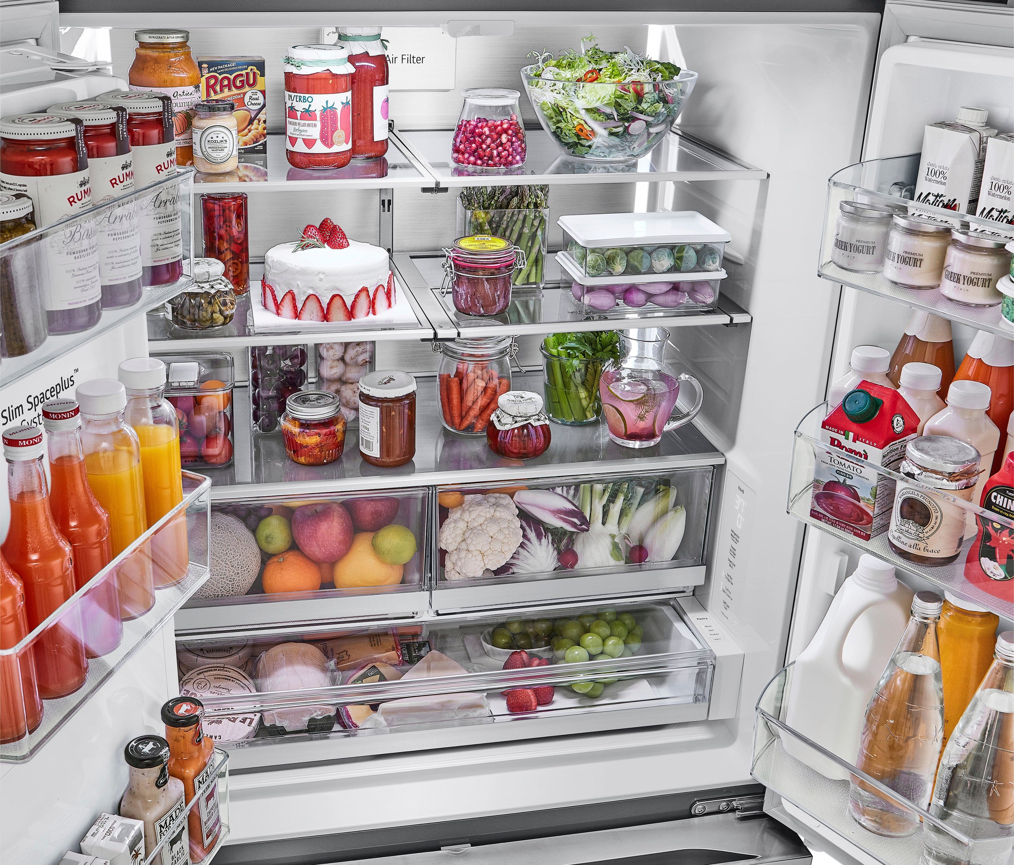 Alt View 31. LG - Counter-Depth MAX 25.5 Cu. Ft. French Door Smart Refrigerator with Four Kinds of Ice - Printproof Stainless Steel.