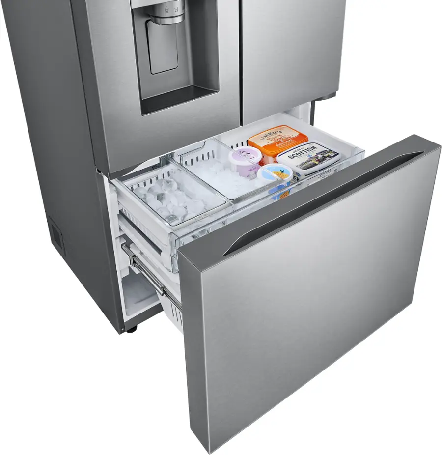 Alt View 38. LG - Counter-Depth MAX 25.5 Cu. Ft. French Door Smart Refrigerator with Four Kinds of Ice - Printproof Stainless Steel.