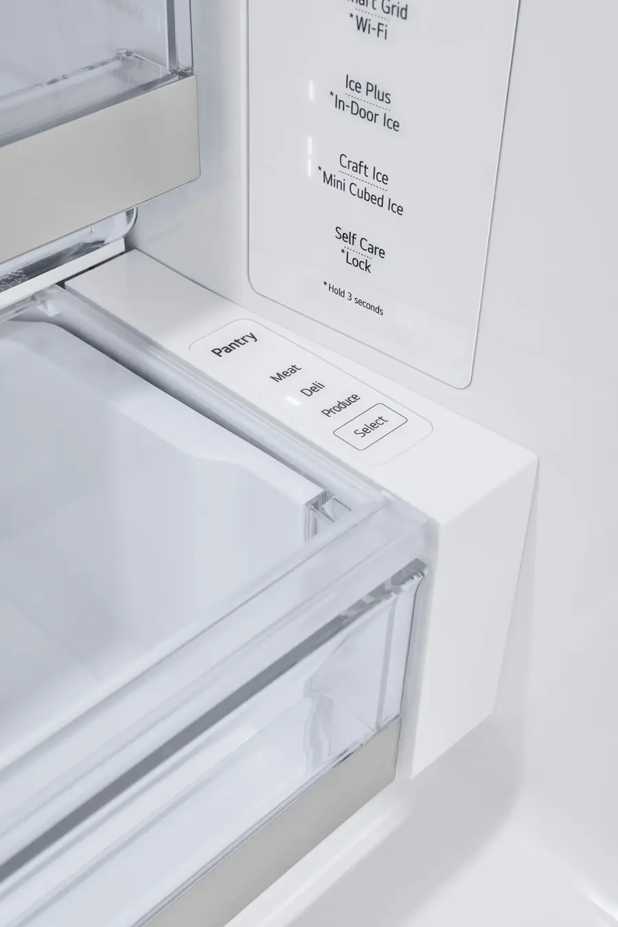 Alt View 15. LG - Counter-Depth MAX 25.5 Cu. Ft. French Door Smart Refrigerator with Four Kinds of Ice - Printproof Stainless Steel.