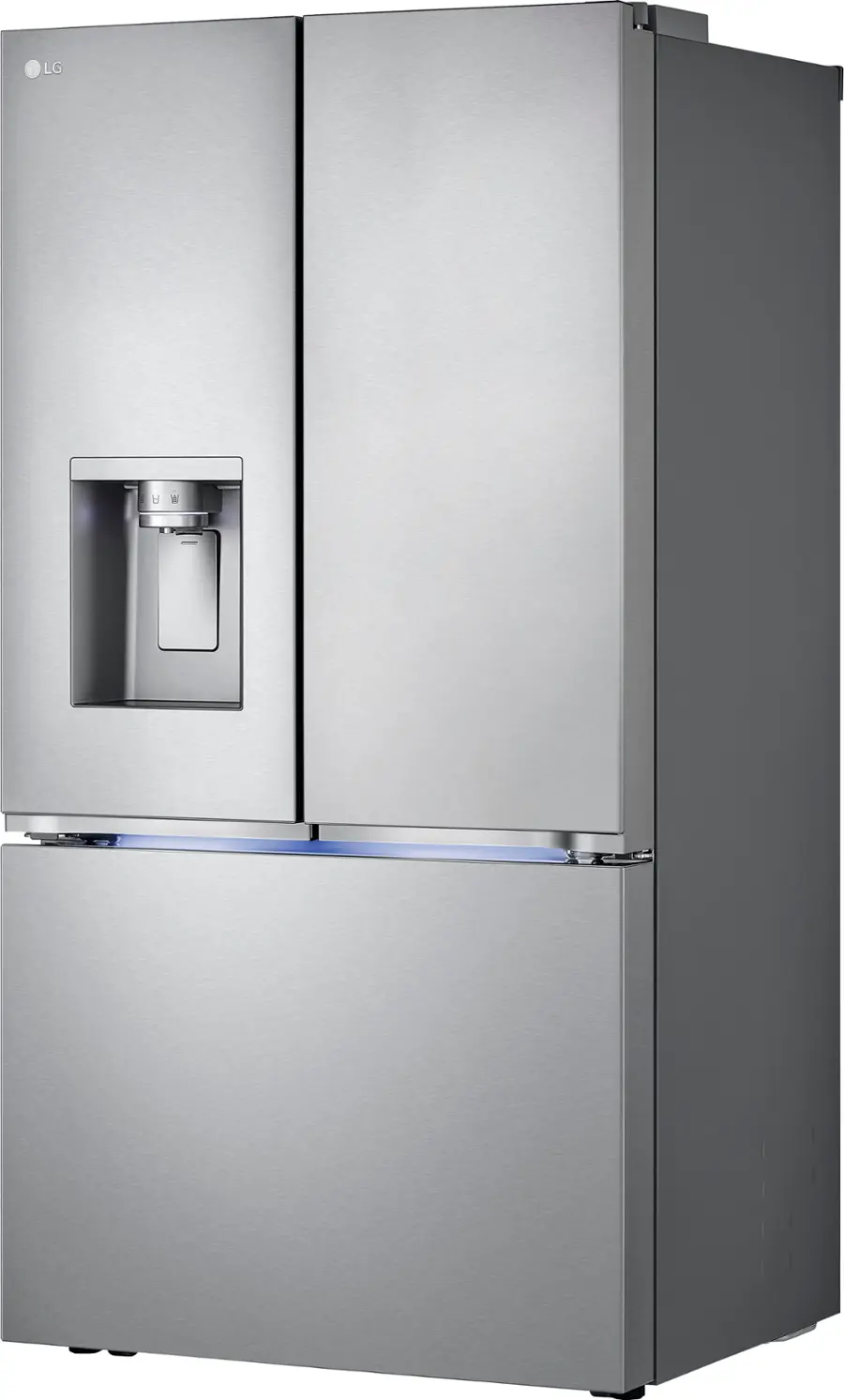 Alt View 11. LG - Counter-Depth MAX 25.5 Cu. Ft. French Door Smart Refrigerator with Four Kinds of Ice - Printproof Stainless Steel.