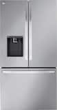LG - 36-in Wide Counter-Depth MAX 25.5 Cu. Ft. French Door Smart Refrigerator with Dual Ice - Stainless Steel