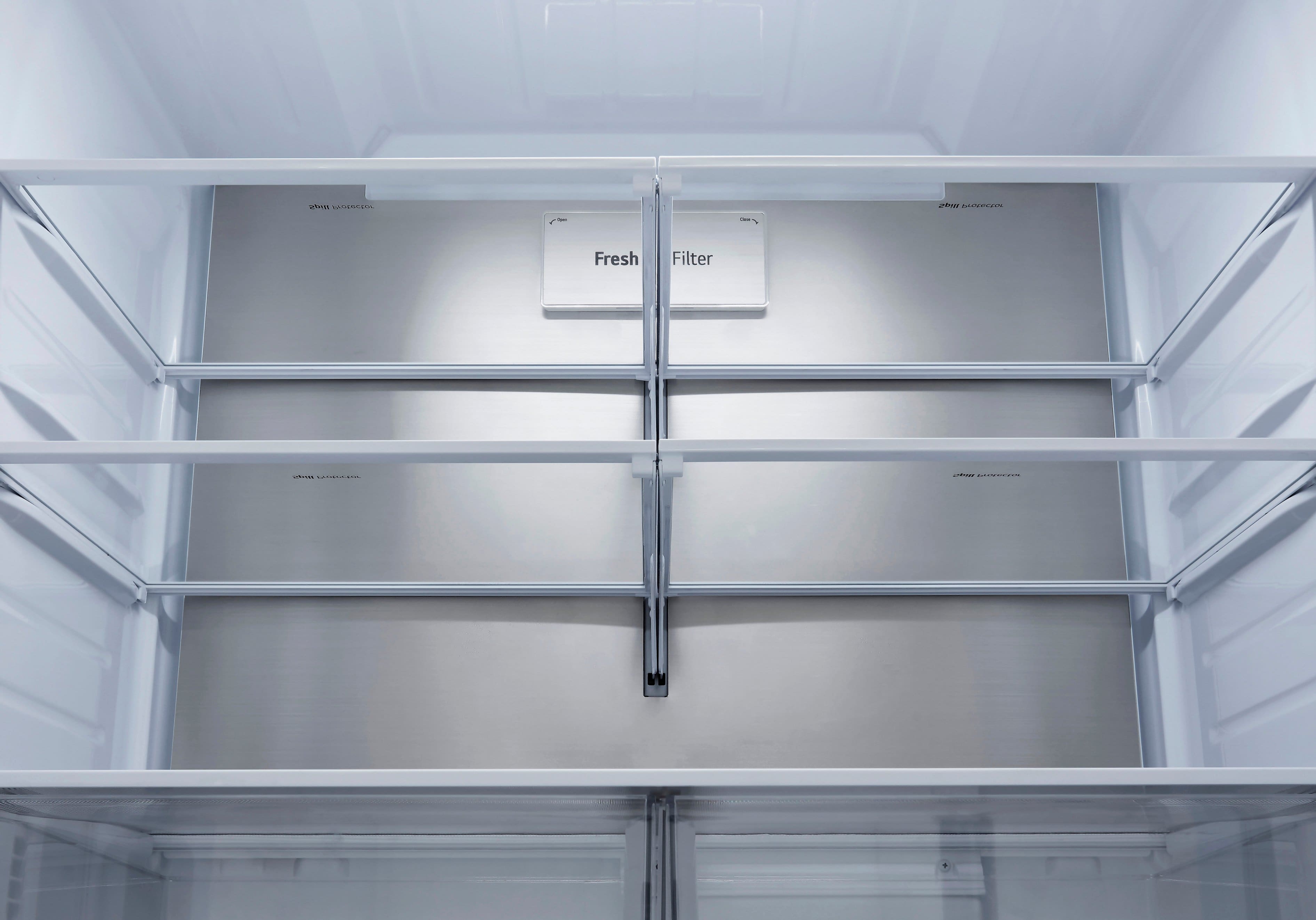 Alt View 24. LG - Counter-Depth MAX 25.5 Cu. Ft. French Door Smart Refrigerator with Dual Ice - PrintProof Stainless Steel.