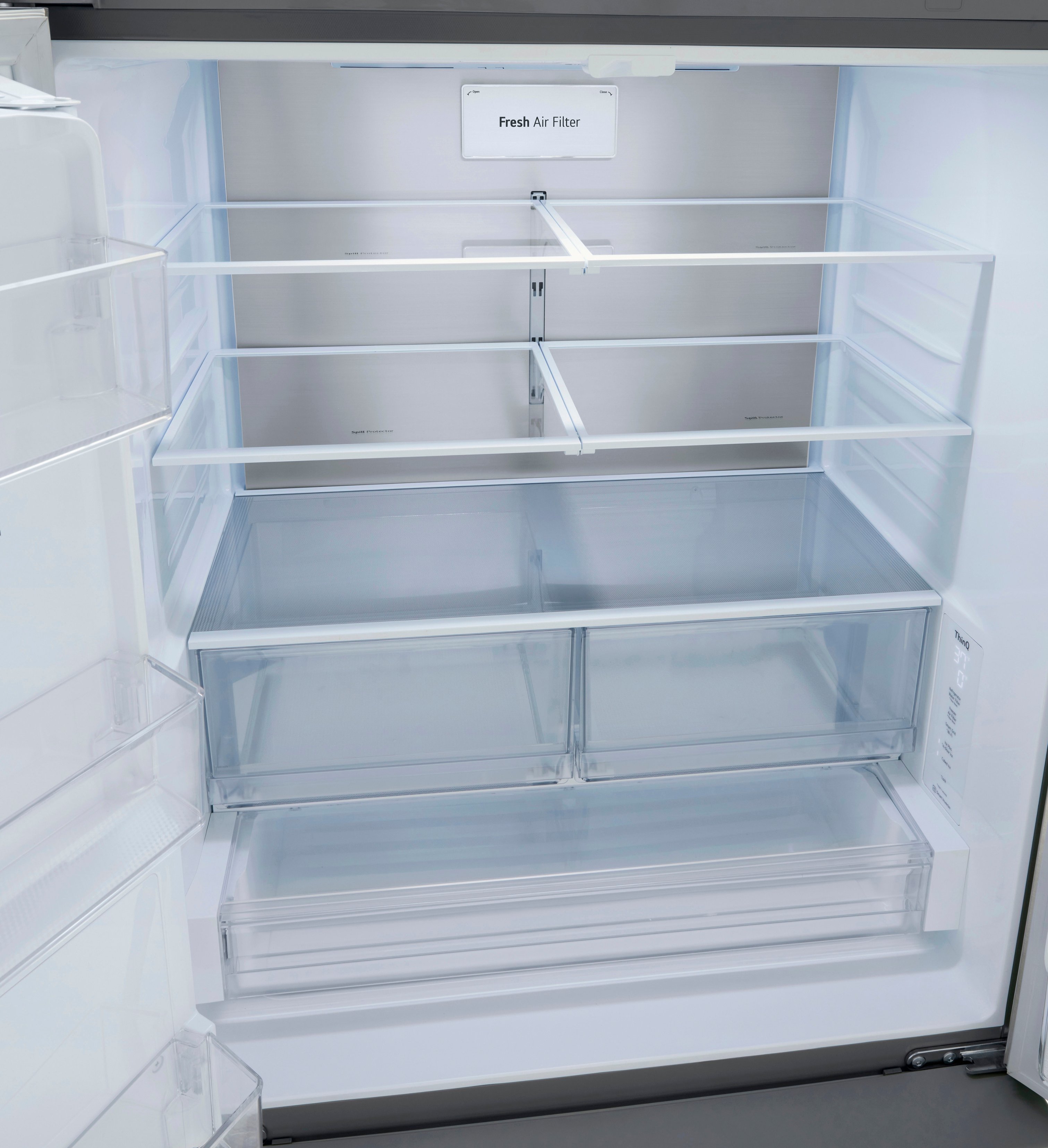 Alt View 25. LG - Counter-Depth MAX 25.5 Cu. Ft. French Door Smart Refrigerator with Dual Ice - PrintProof Stainless Steel.