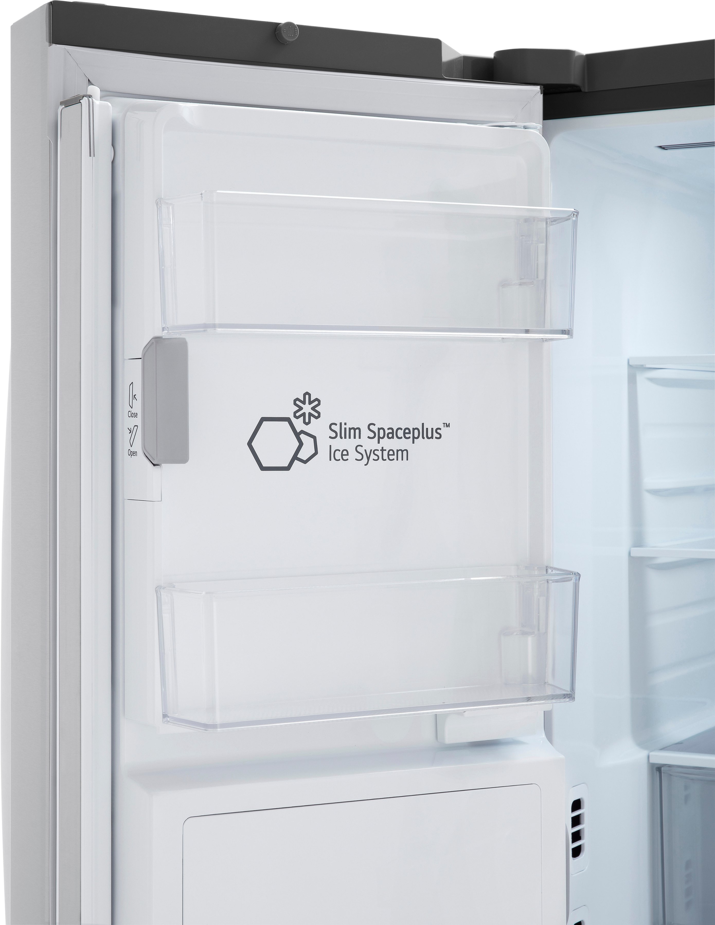 Alt View 28. LG - Counter-Depth MAX 25.5 Cu. Ft. French Door Smart Refrigerator with Dual Ice - PrintProof Stainless Steel.