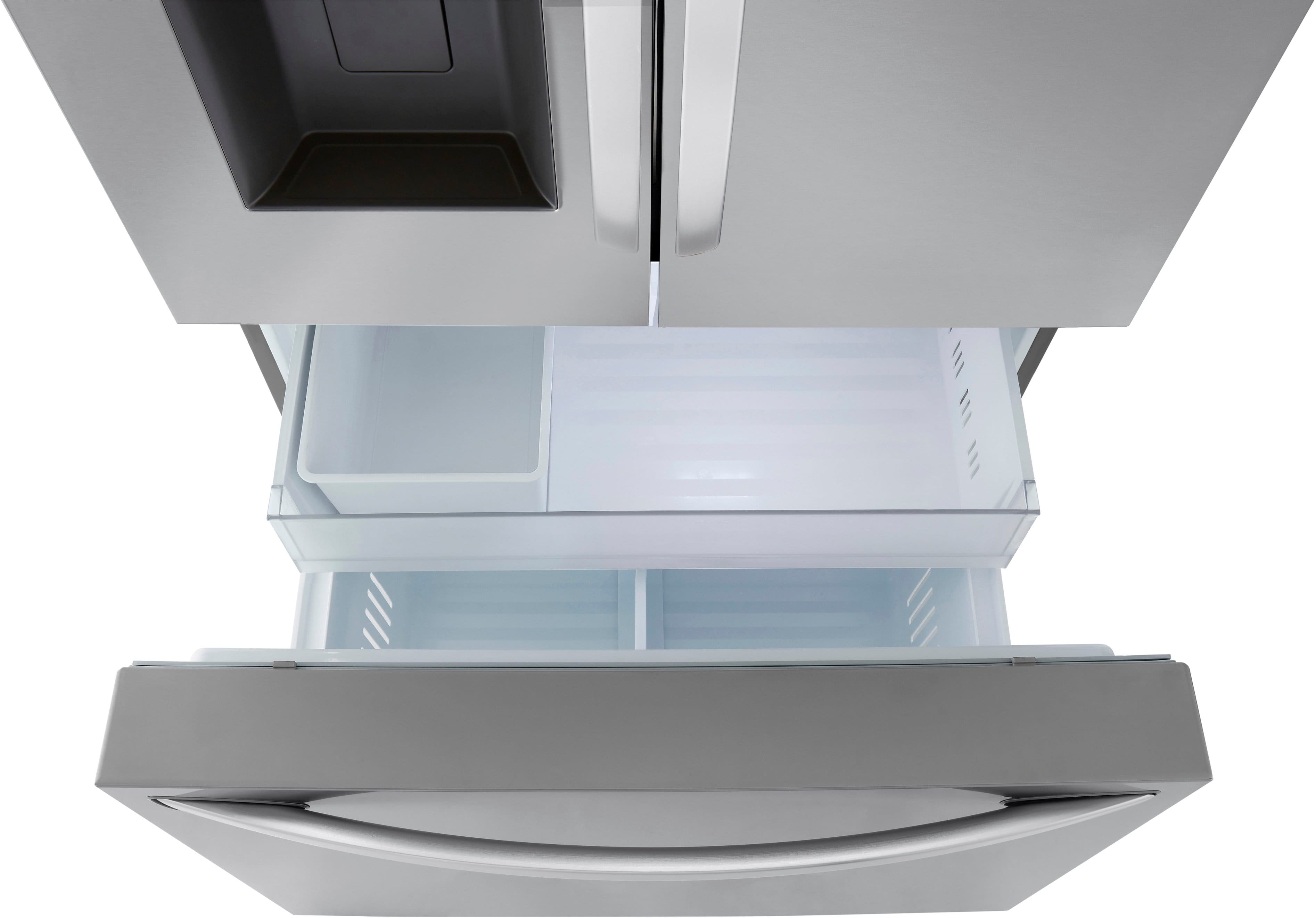 Alt View 31. LG - Counter-Depth MAX 25.5 Cu. Ft. French Door Smart Refrigerator with Dual Ice - PrintProof Stainless Steel.