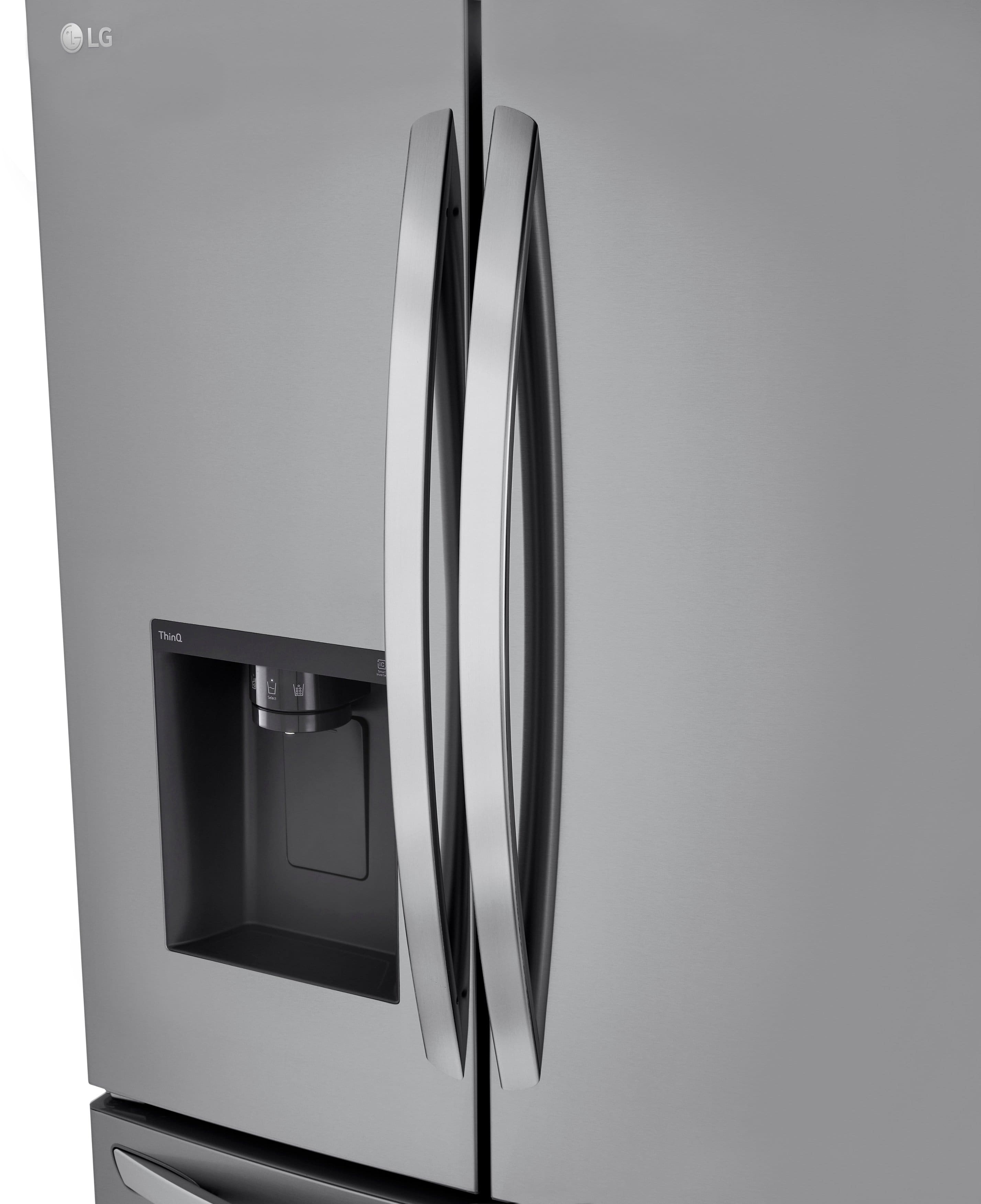 Alt View 17. LG - Counter-Depth MAX 25.5 Cu. Ft. French Door Smart Refrigerator with Dual Ice - PrintProof Stainless Steel.