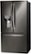 Left. LG - 27.7 Cu. Ft. French Door Smart Refrigerator with External Ice and Water - Black Stainless Steel.