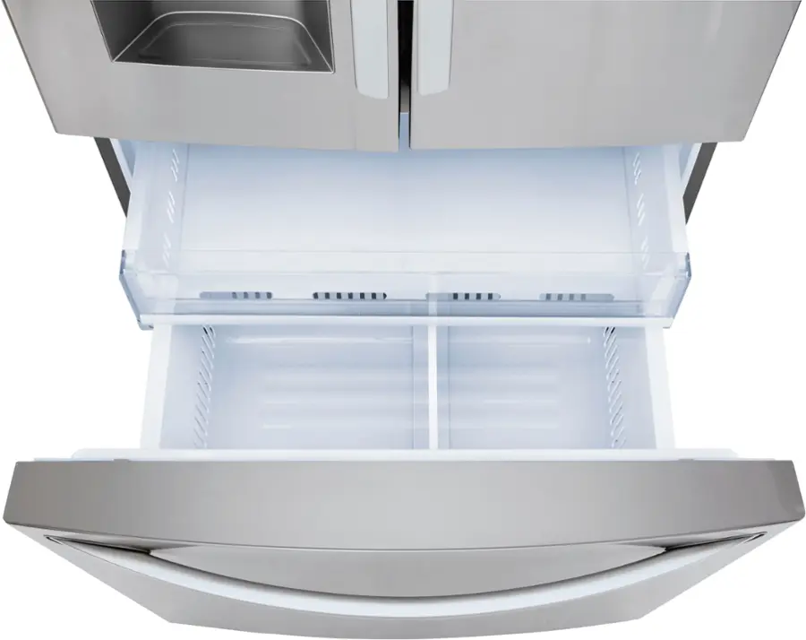 Alt View 24. LG - 27.7 Cu. Ft. French Door Smart Refrigerator with External Ice and Water - PrintProof Stainless Steel.