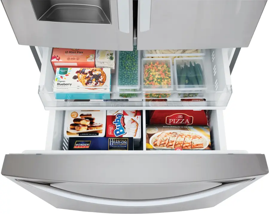Alt View 25. LG - 27.7 Cu. Ft. French Door Smart Refrigerator with External Ice and Water - PrintProof Stainless Steel.