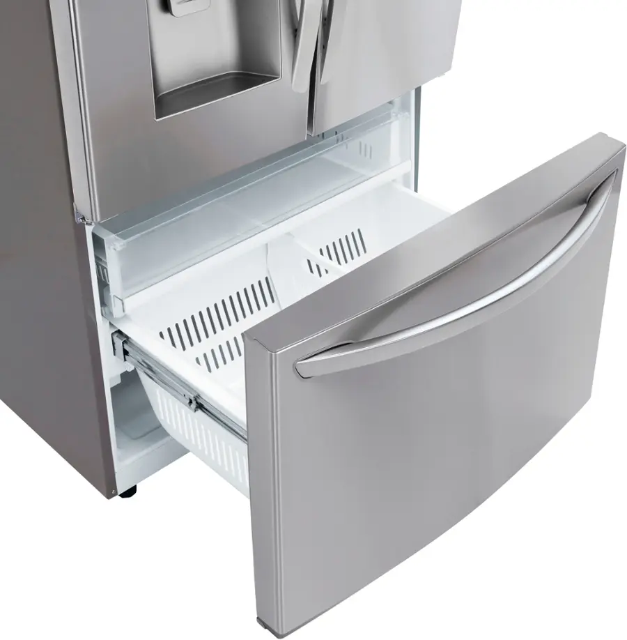 Alt View 26. LG - 27.7 Cu. Ft. French Door Smart Refrigerator with External Ice and Water - PrintProof Stainless Steel.