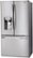 Left Zoom. LG - 27.7 Cu. Ft. French Door Smart Refrigerator with External Ice and Water - Stainless Steel.