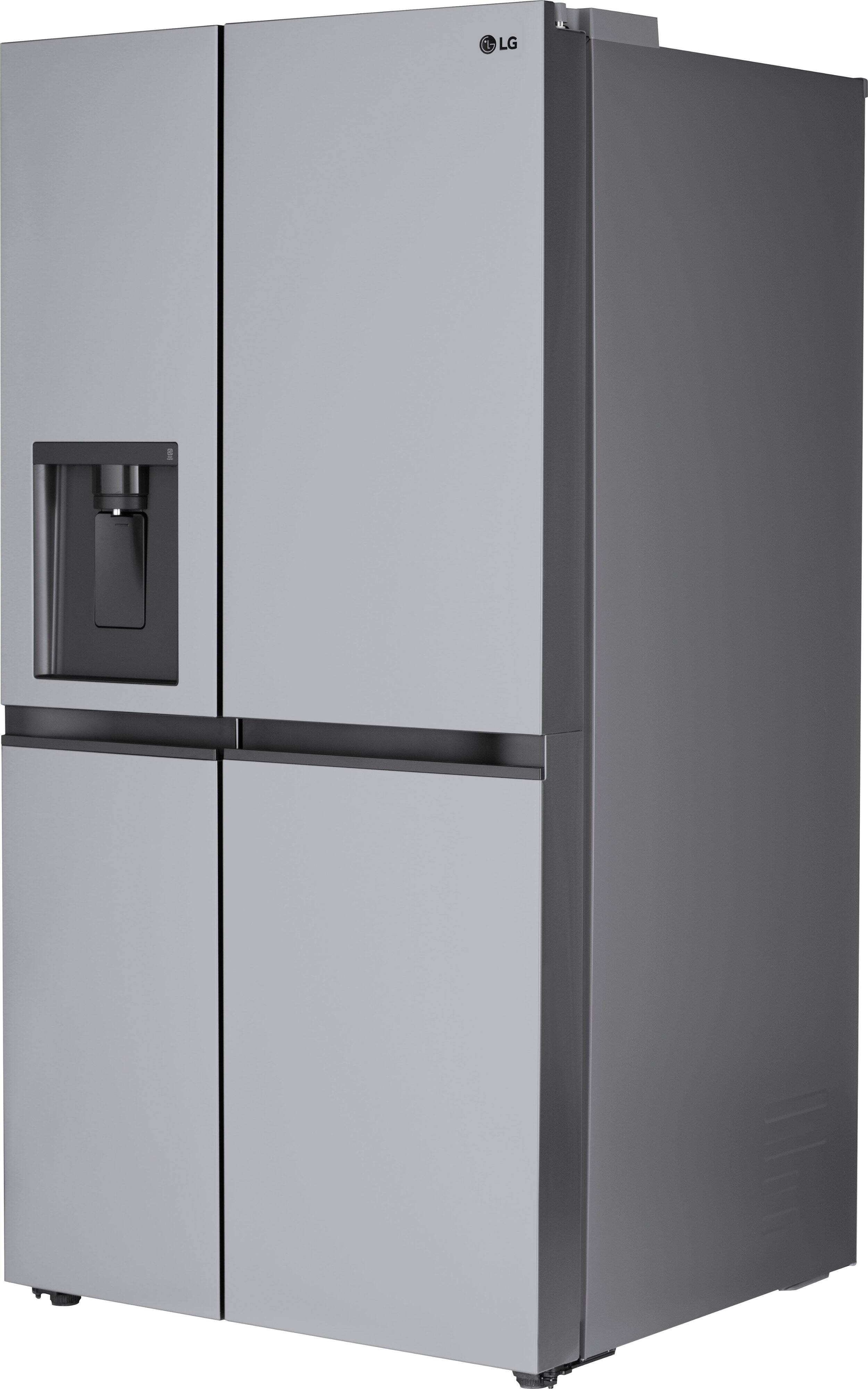 Alt View 1. LG - 27.6 Cu. Ft. Side-by-Side Smart Refrigerator - Printproof Stainless Steel.
