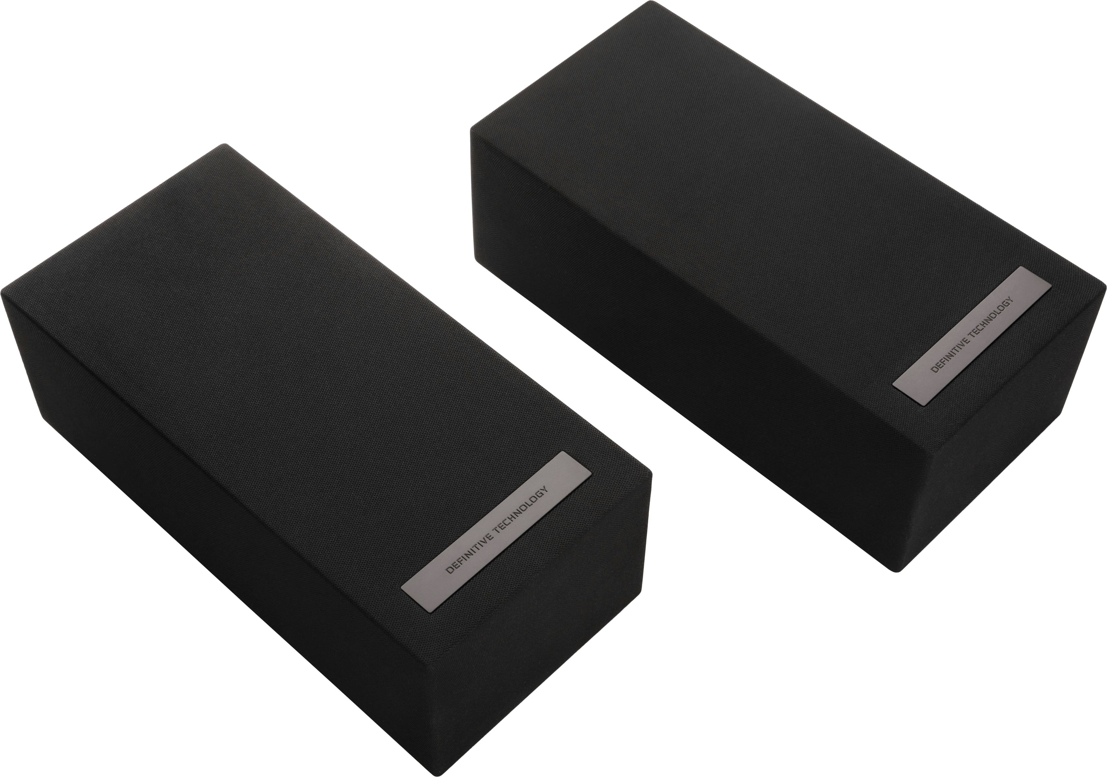 Angle View: Definitive Technology - Dymension DM90 5.25" Integrated Height Module Speakers (Pair) - Black