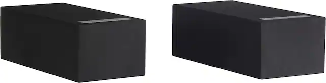 Front. Definitive Technology - Dymension DM90 5.25" Integrated Height Module Speakers (Pair) - Black.