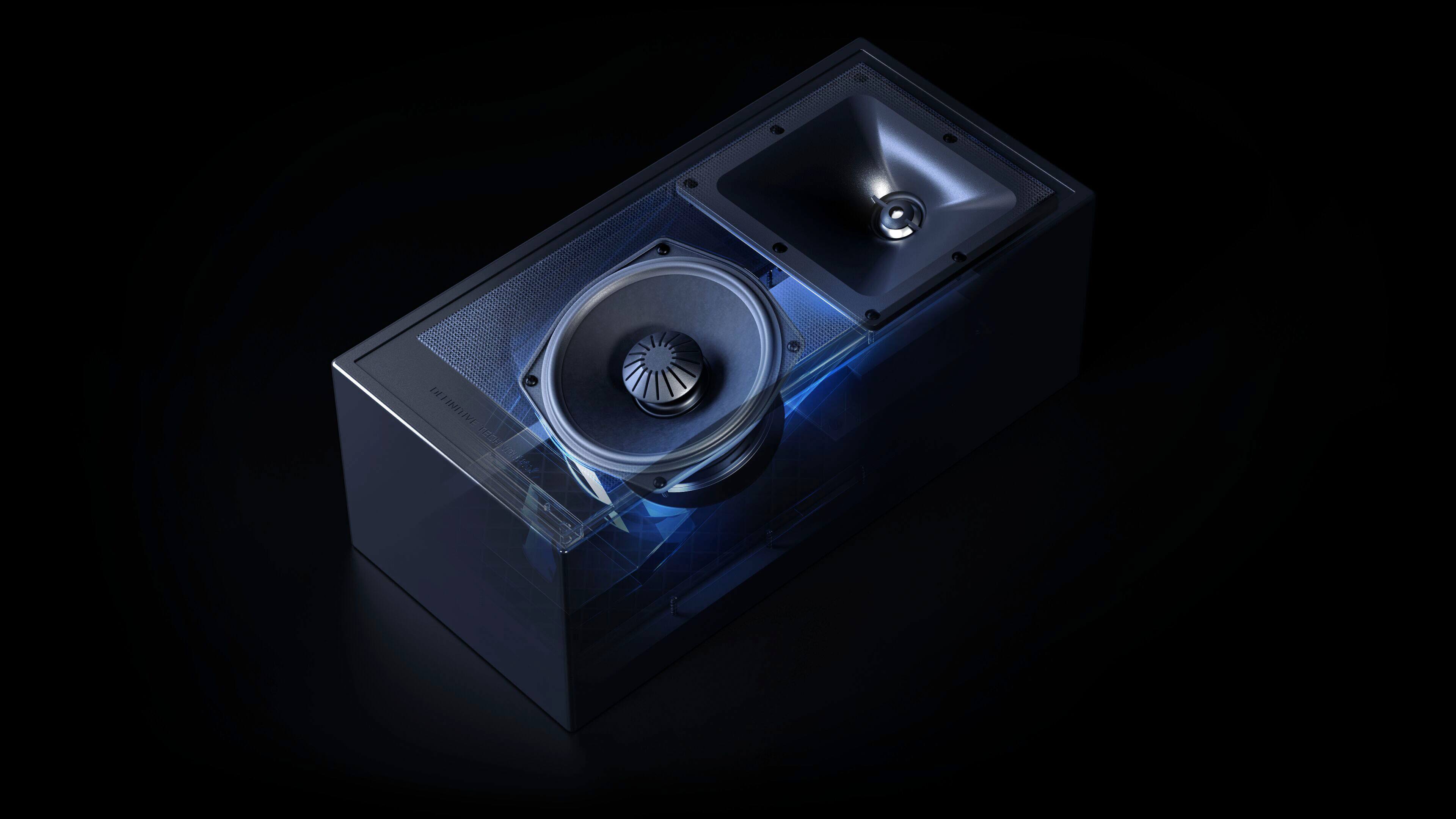 Alt View 17. Definitive Technology - Dymension DM90 5.25" Integrated Height Module Speakers (Pair) - Black.