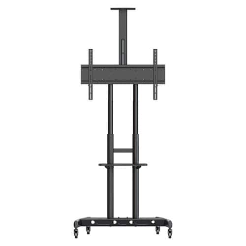 Kanto - Rolling TV Stand/AV Cart for Most 55" to 86" TVs and Interactive Displays - Black