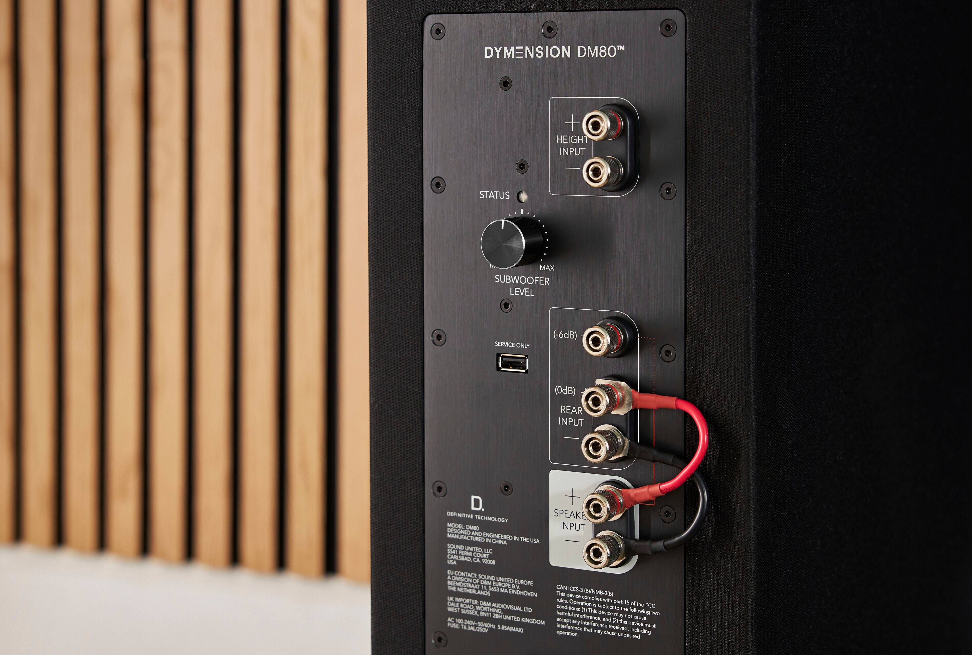 Alt View 15. Definitive Technology - Dymension DM80 5.25" Flagship Tower Speaker (Each) - Black.