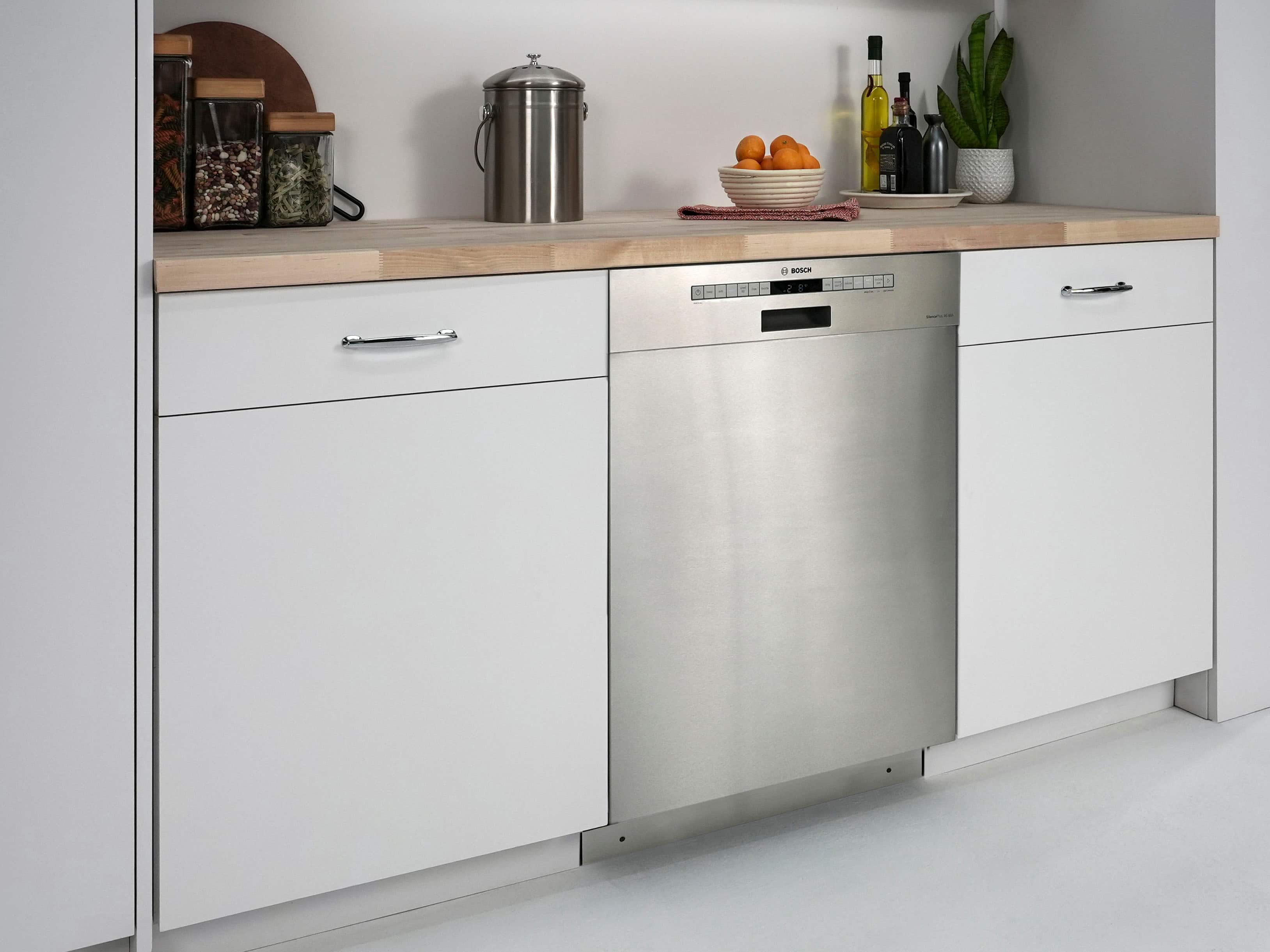 Alt View 17. Bosch - 300 Series 24” Front Control Smart Built-In Stainless Steel Tub Dishwasher with 3rd Rack and AquaStop Plus, 46dBA - Stainless Steel.